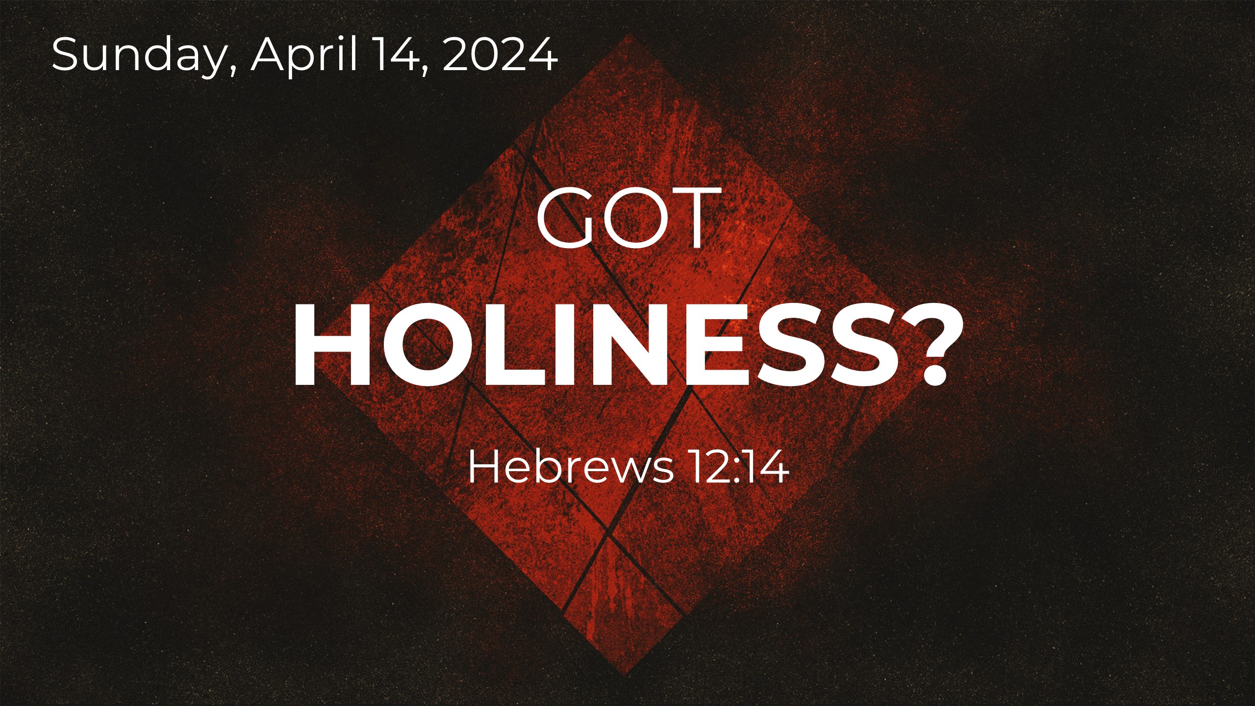 Got Holiness?